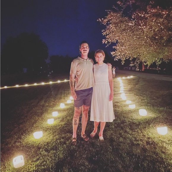 The Great drop waist white dress with slip - Picture 5 of 5